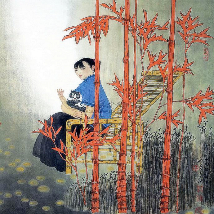 雅俗共赏 幻我两忘——著名画家​于文江笔墨再现东方女性群像