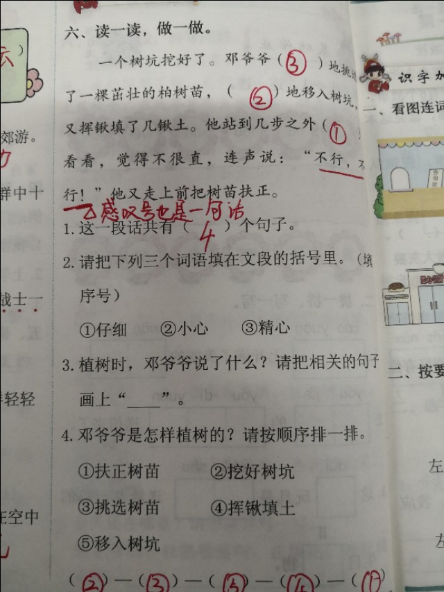 二年级语文下册第四课《邓小平爷爷植树》课文分析