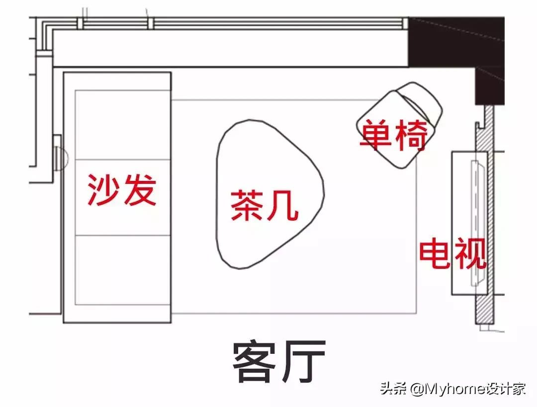 10㎡客厅的10种布局方案,客餐厅一体,小户型还大两倍