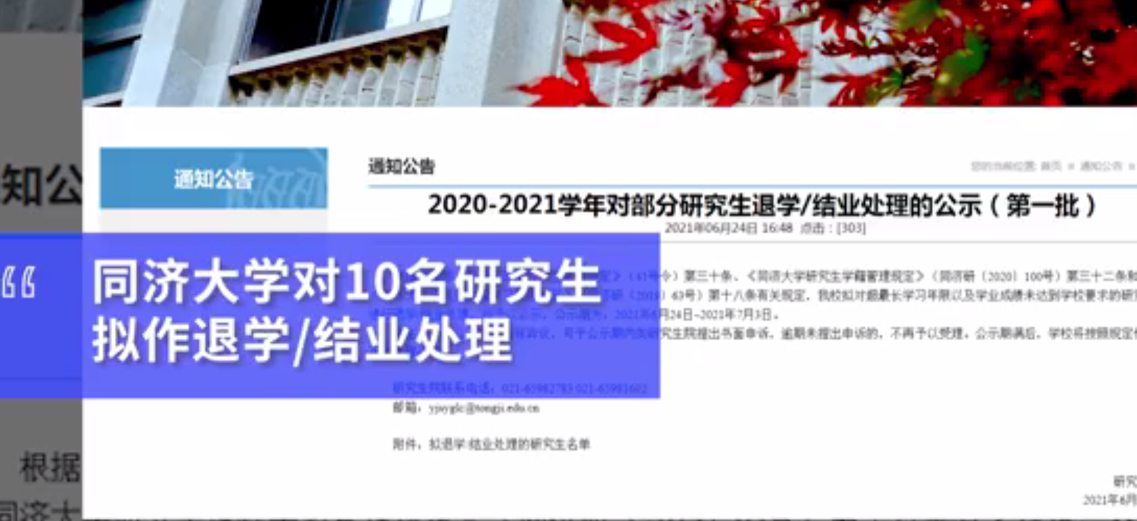 同济大学“清退”10名研究生登上热搜，先别妄自菲薄，都是留学生