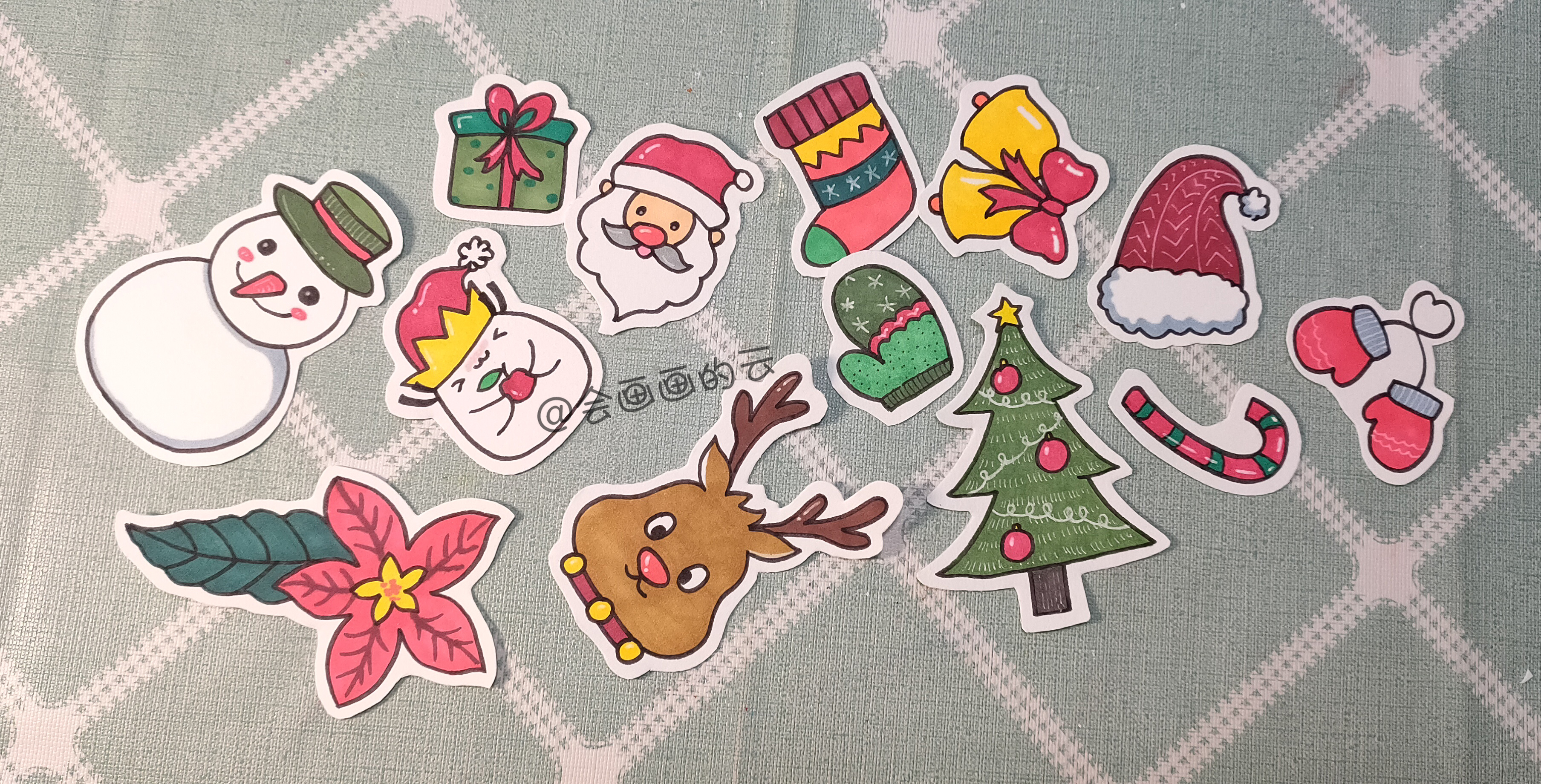 10款圣诞手绘简笔画，适合零基础的教程，圣诞快乐