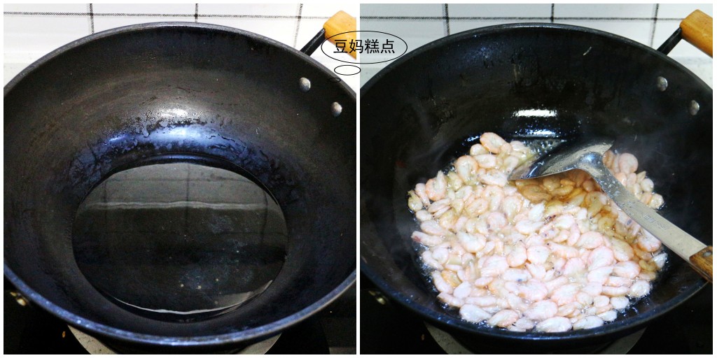 韭菜炒河虾，4月正当吃，鲜香味美，特别适合孩子