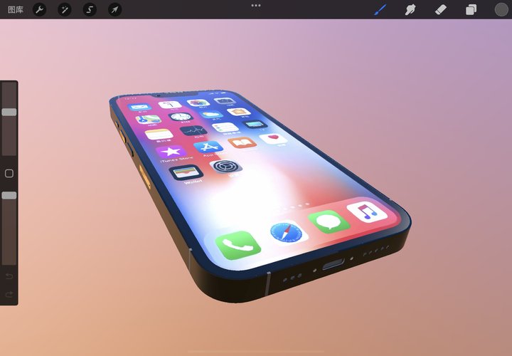 iPad 最佳绘图 App 更新了，我用它画了个 iPhone 13 Pro Max