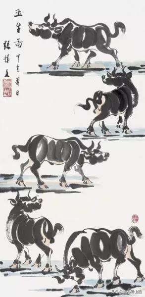 《三牛为范 挥写人生》――张怀文画牛感言 （作者：郭新民）