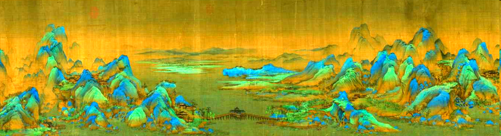 解讀 千裡江山圖 中的 八大疑點 天天看點