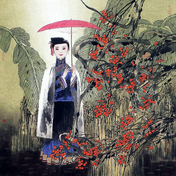 雅俗共赏 幻我两忘——著名画家​于文江笔墨再现东方女性群像