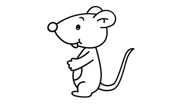 老鼠的画法简单又漂亮图片