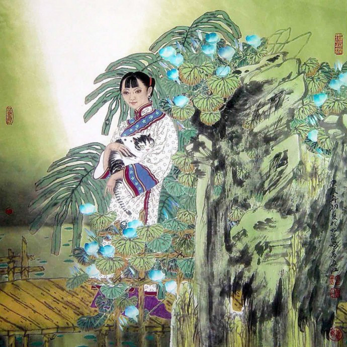 雅俗共赏 幻我两忘——著名画家​于文江笔墨再现东方女性群像