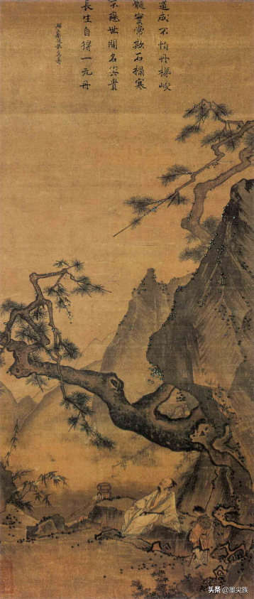 马远名画欣赏松寿图作品赏析