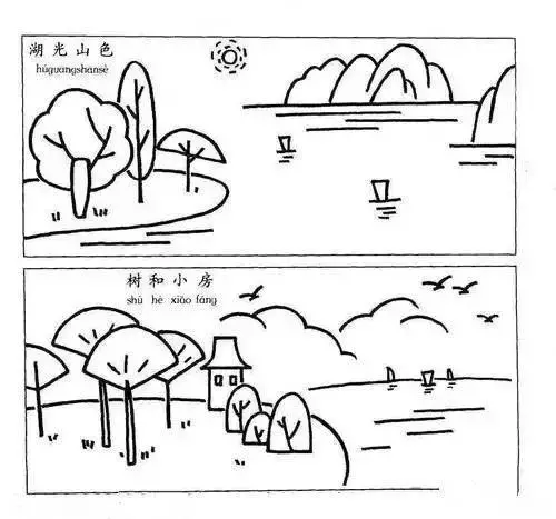 简笔画｜春季简笔画素材系列，好看易画，3分钟速成，建议收藏！