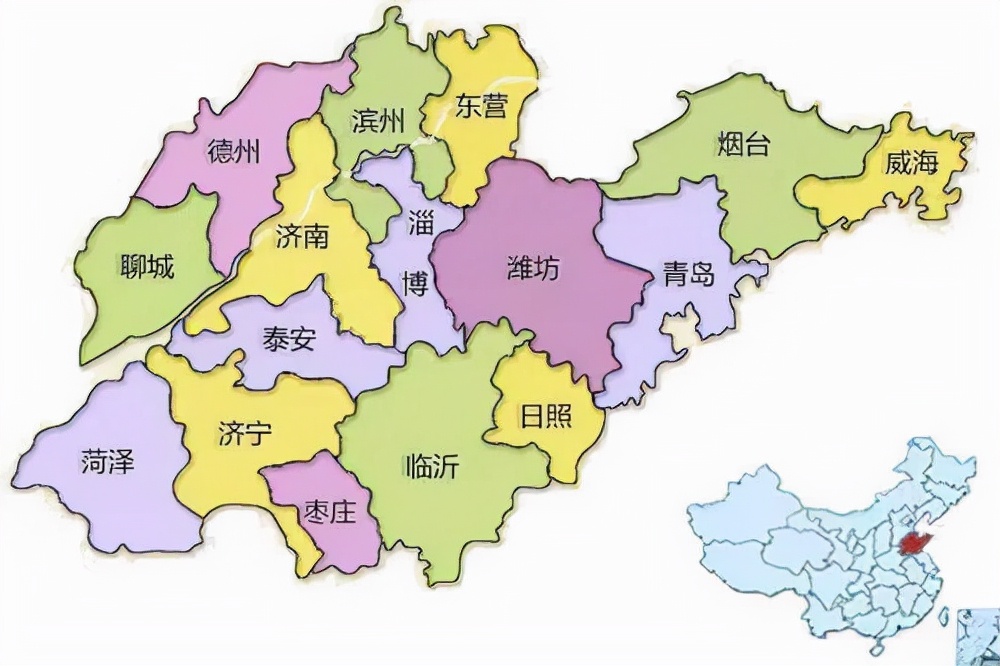 2021年前三季度山东省各地市GDP排行榜