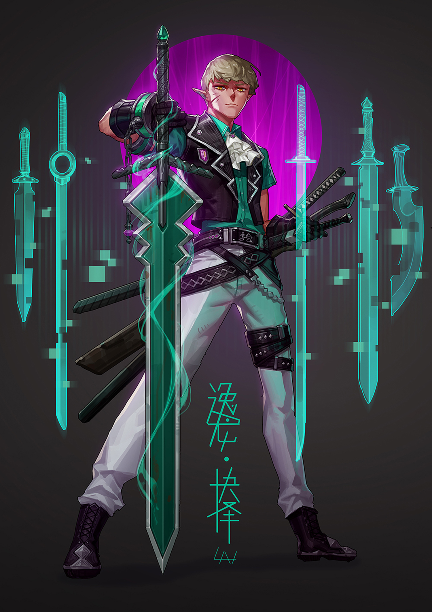 dnf曾经热血的武器你还记得么?地下城与勇士角色武器原画设定集