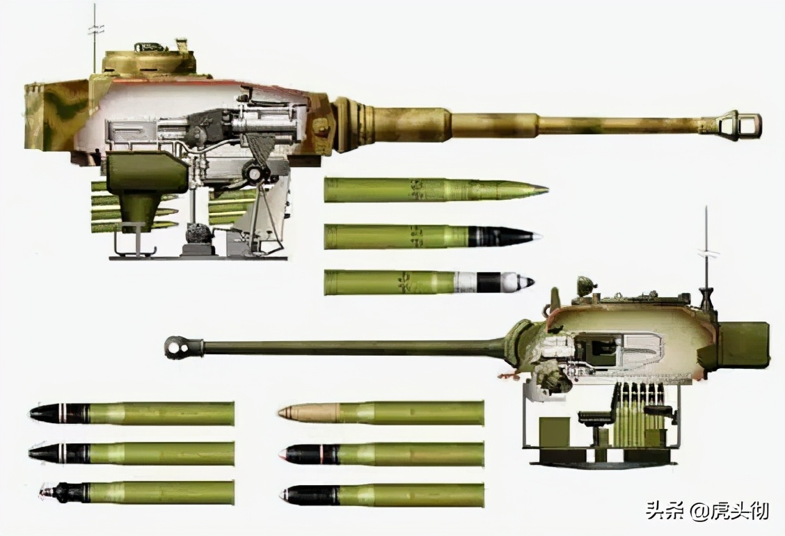 虎i的88mm kwk36火炮 vs "萤火虫"的qf 17磅火炮a41在追"虎","虎"却在