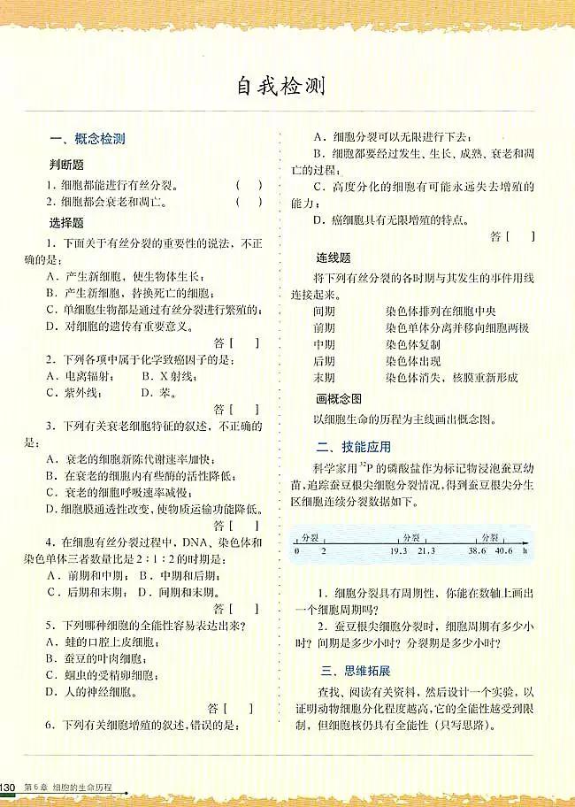 人教版高中生物（必修1）电子课本（高清版）