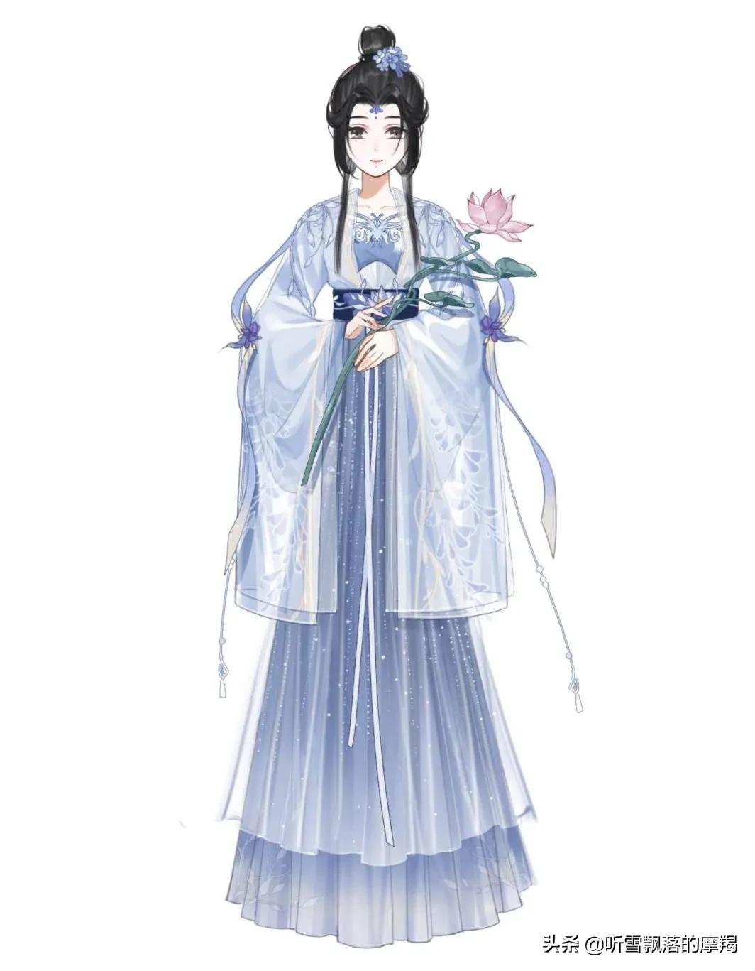 十二星座穿越成古风美女，天秤座最端庄，双鱼座最活泼