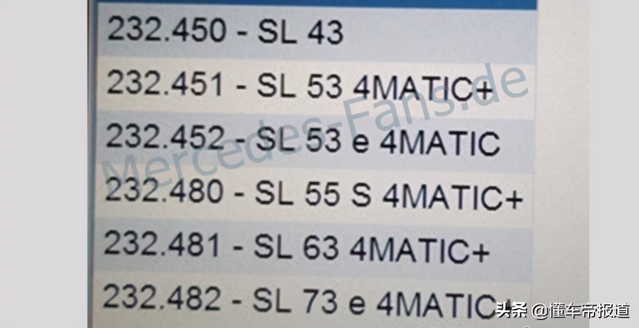 新车 </p><p>　　 AMG操刀！功率超500千瓦 新款奔驰SL要来了