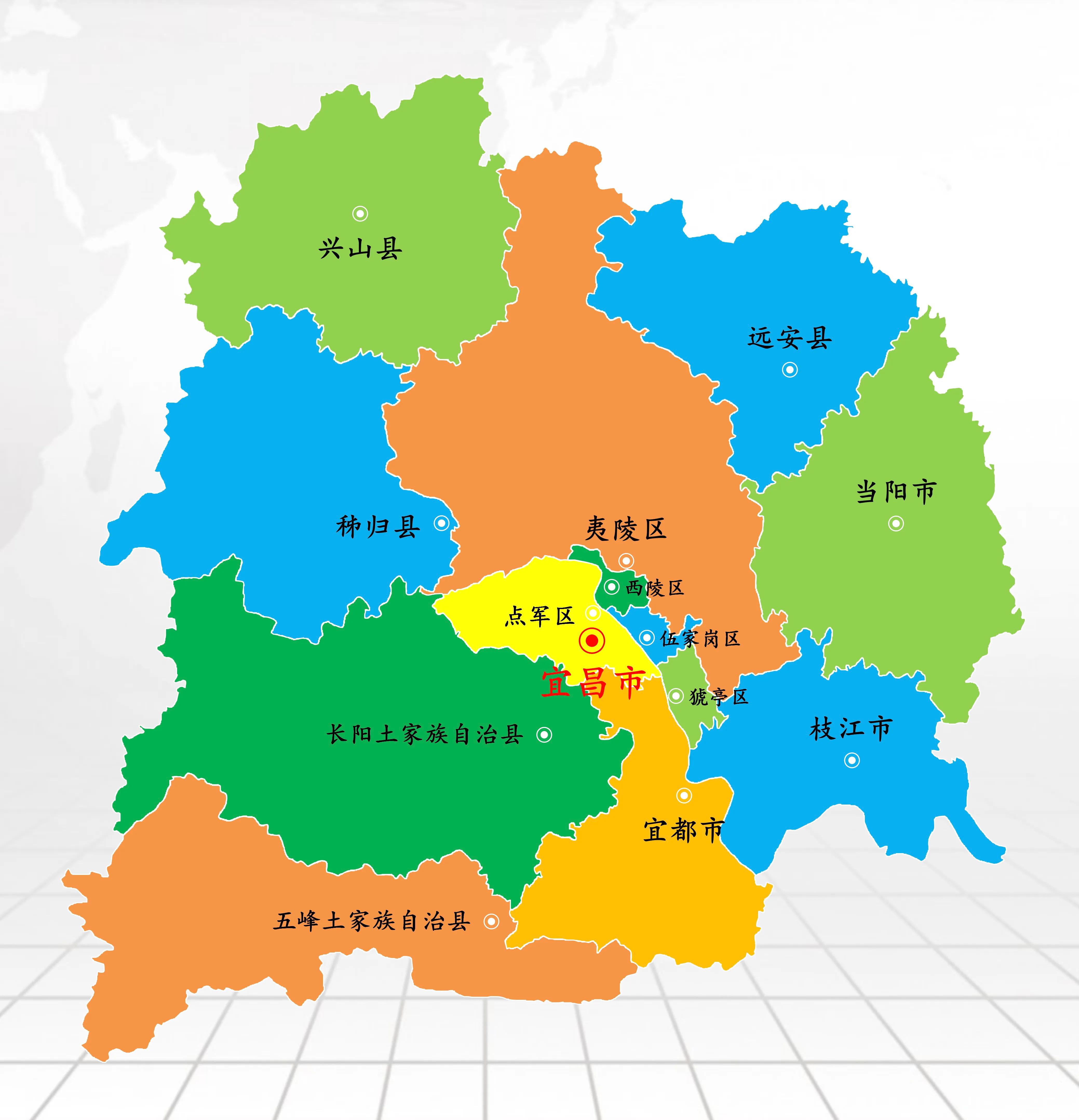 宜昌地图分布图片