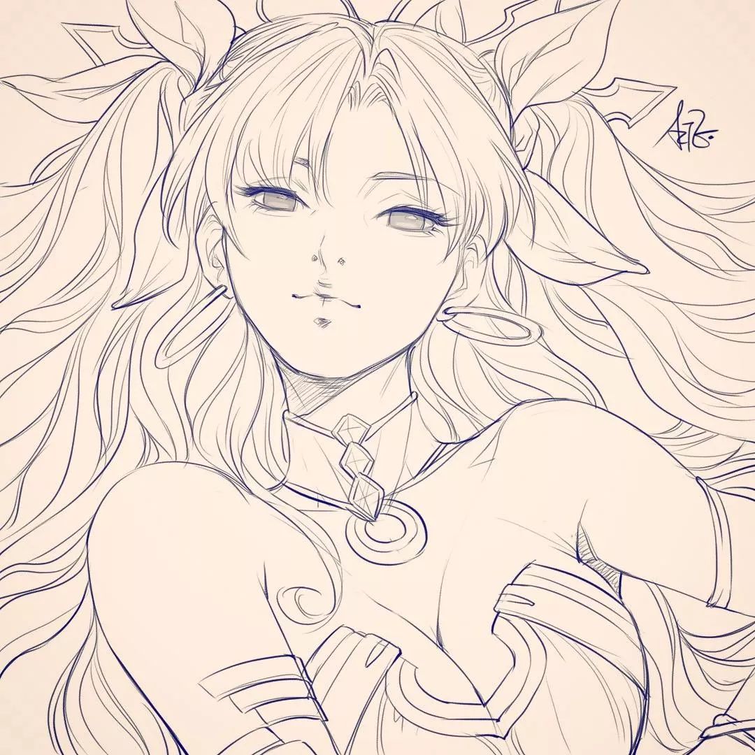 他凭一幅漫画,狂吸400万粉丝,超牛逼的漫画线稿