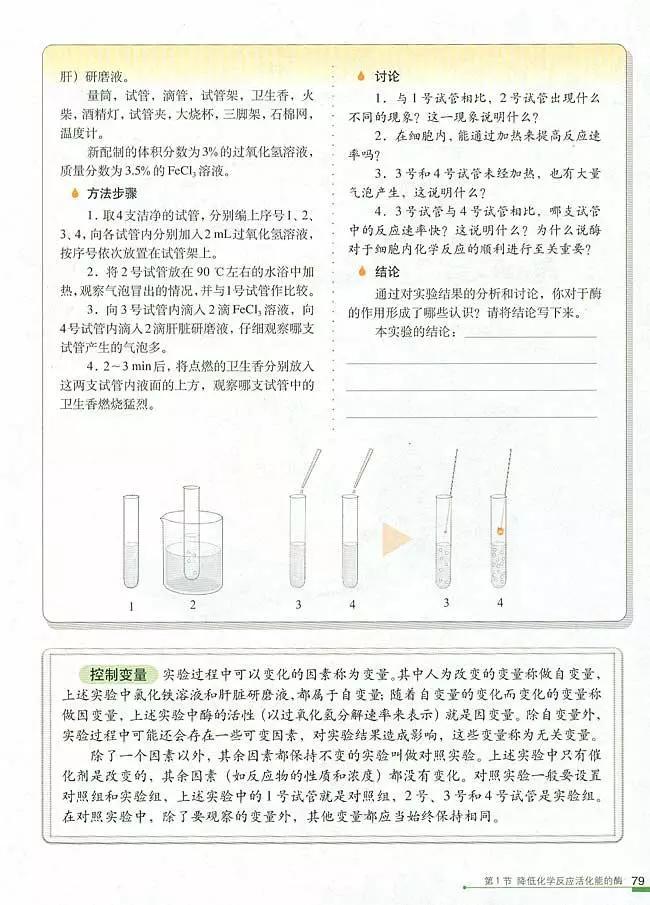 人教版高中生物（必修1）电子课本（高清版）