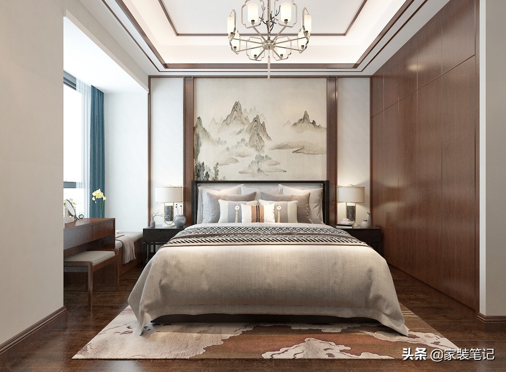 这样的中式风格装修，符合三代人的审美观，不仅有文化感还有品味