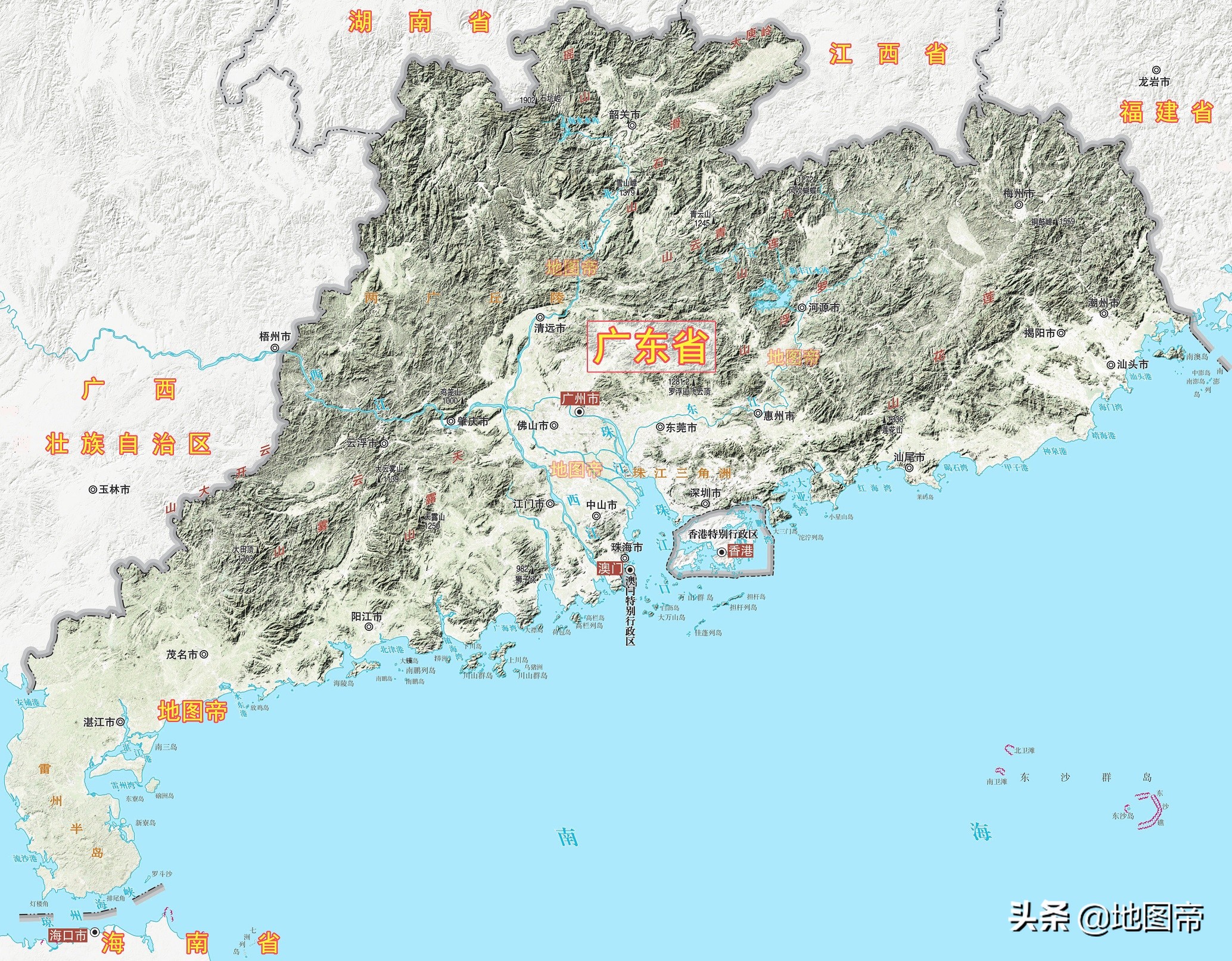 广东省占地面积多少平方千米，广东省占地面积排名(附2022年最新排行榜前十名单)