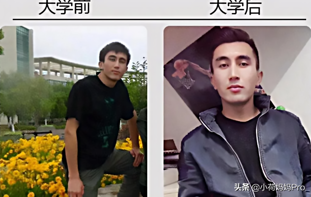 网友晒大学前后对比照，第一组就惊艳了：真是“免费”的整容院