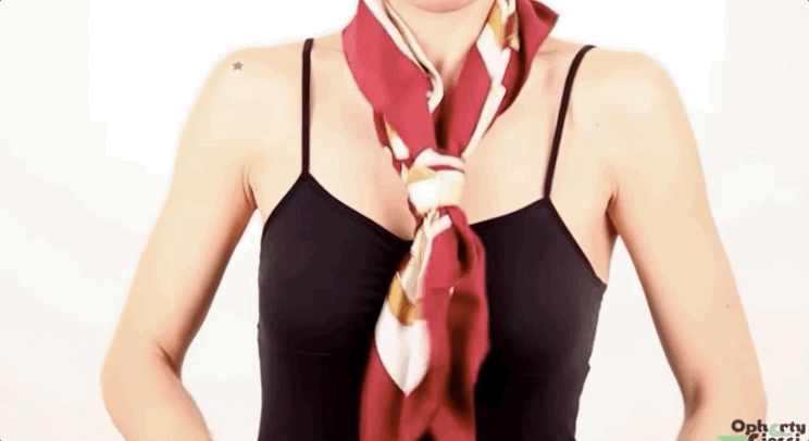 跟着爱马仕，3分钟学会一条丝巾的八种系法