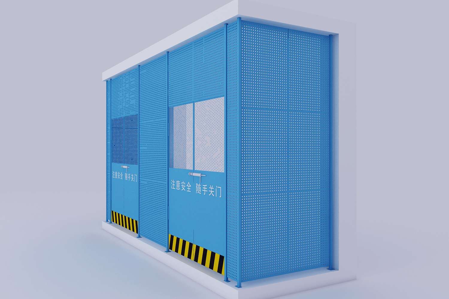 建筑施工电梯防护门立面防护板楼层防护