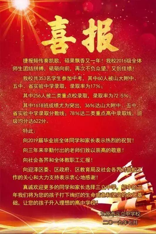 太原初中哪个好，中考成绩瞧一瞧！你最想去哪一所？