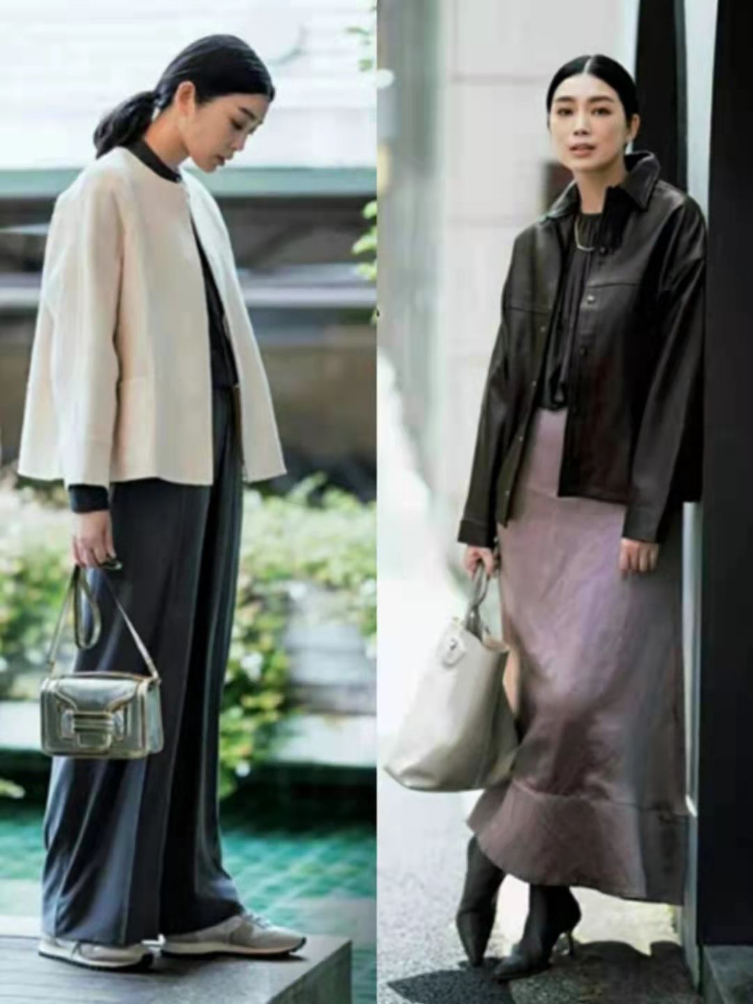 秋季穿衣流行“露腰不露腿”，日系熟女亲自示范，优雅到骨子里