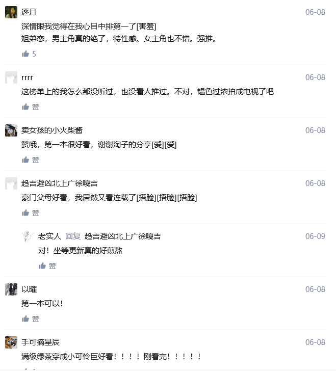 「百位书友返评」2020年上半年晋江排行榜前30的言情小说