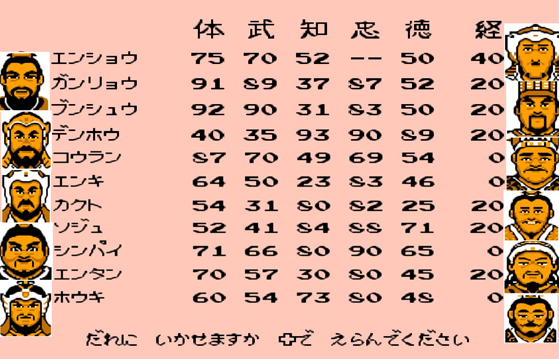 FC霸王的大陆，游戏之初到底有哪些名将登场？