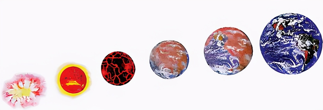 5亿年前)在太阳星云当中诞生,从星云再分化过程中抛出氢,氦和各种轻