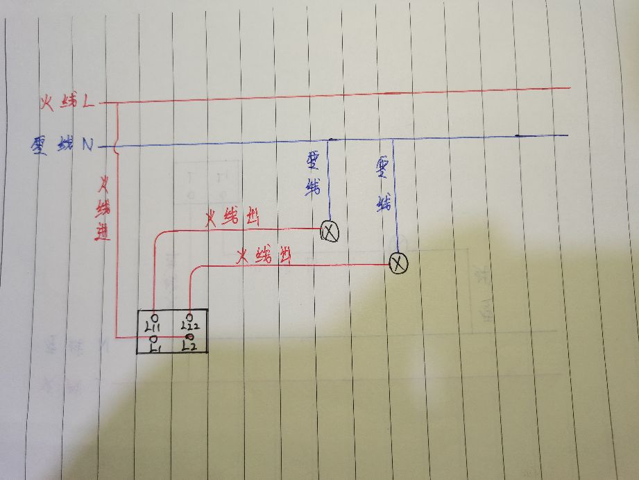 家用开关插座接线图，需要的拿走