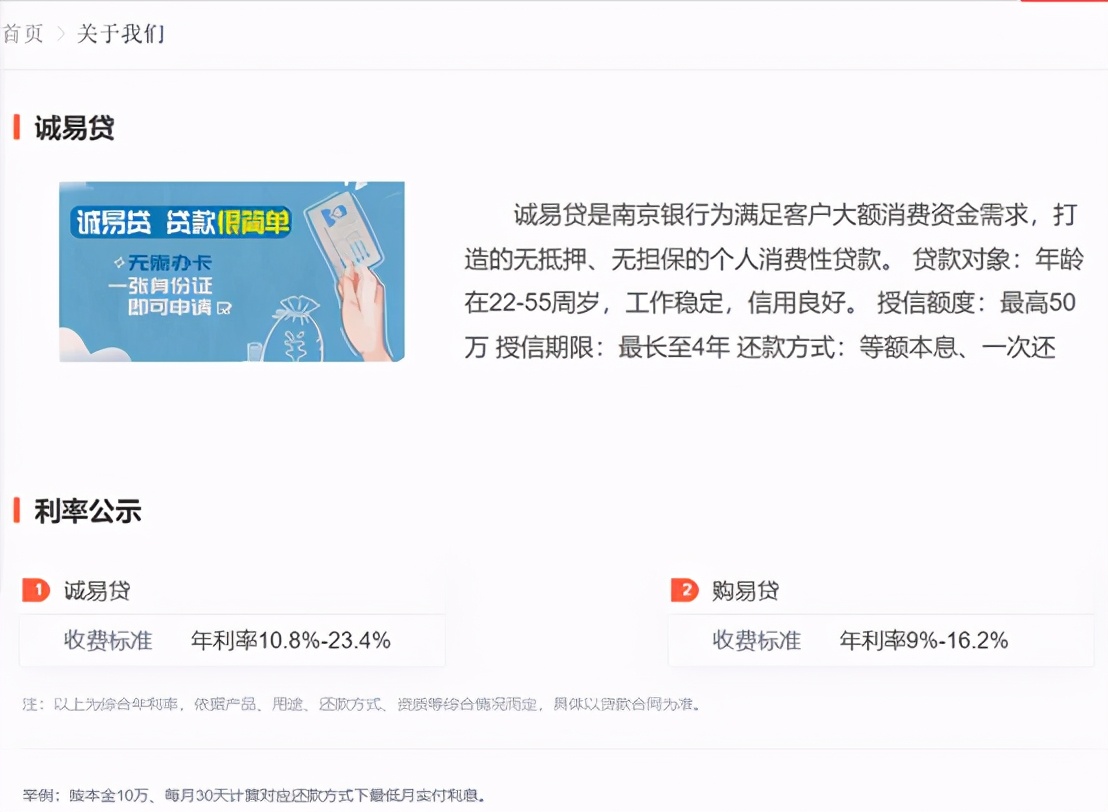 南京银行“鑫梦享”贷款产品疑涉未明示年化利率 多年融资补血难解核心资本之渴