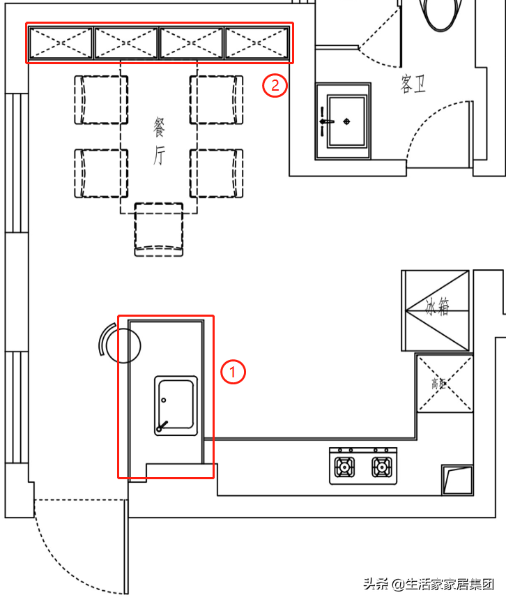 140㎡3室2厅，开放厨房、人字屋顶，这个家处处妙趣横生