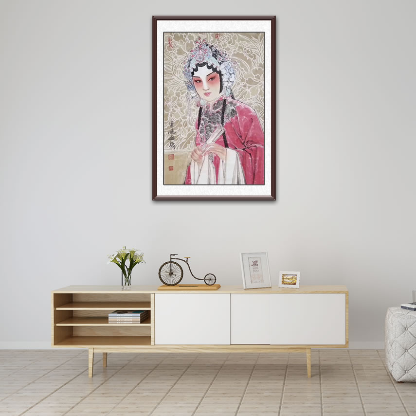 乔迁之喜送什么？送一幅画家梁健的戏曲人物画展示民族文化特色