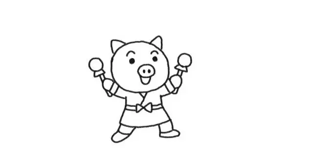 简笔画｜猪年就要画小猪，步骤超详细，一学就会，快为宝宝收藏！