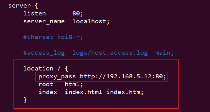 NGINX配置反向代理和负载均衡