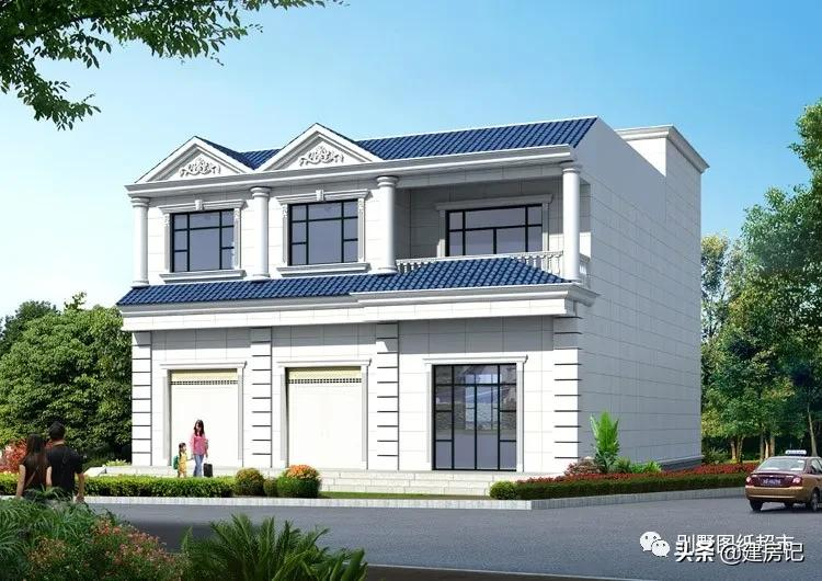 农村临街建房有商铺才实用,6套江苏带门面别墅,建就是村里地标