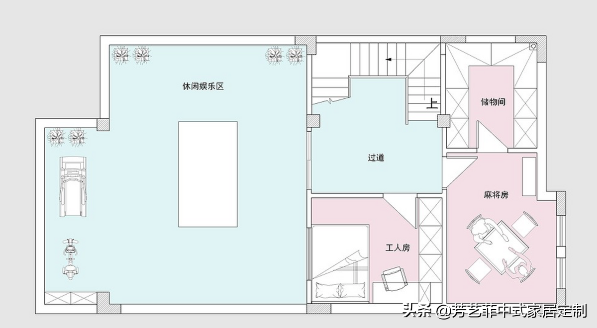入户是茶室，负一楼作麻将房，中式别墅就该这样装，气派有烟火气