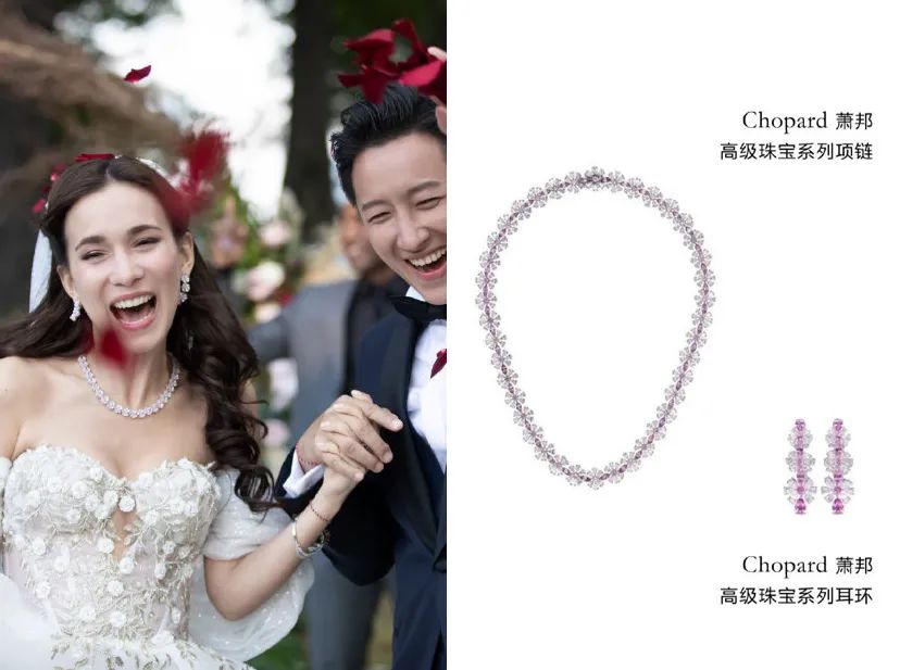 朱珠婚礼戴Tasaki，新郎戴百达翡丽，结婚珠宝腕表怎么配？