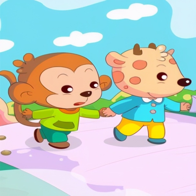 有声绘本故事《小鹿和小猴比本领》