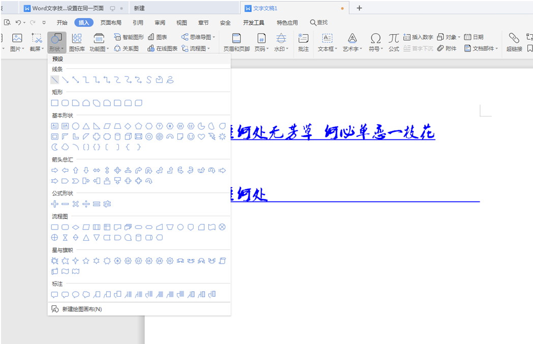Word文字技巧—怎么在Word 文档里的下划线上打字