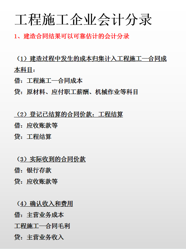 初中毕业生做到工程施工企业财务？24页会计处理大全，无偿分享