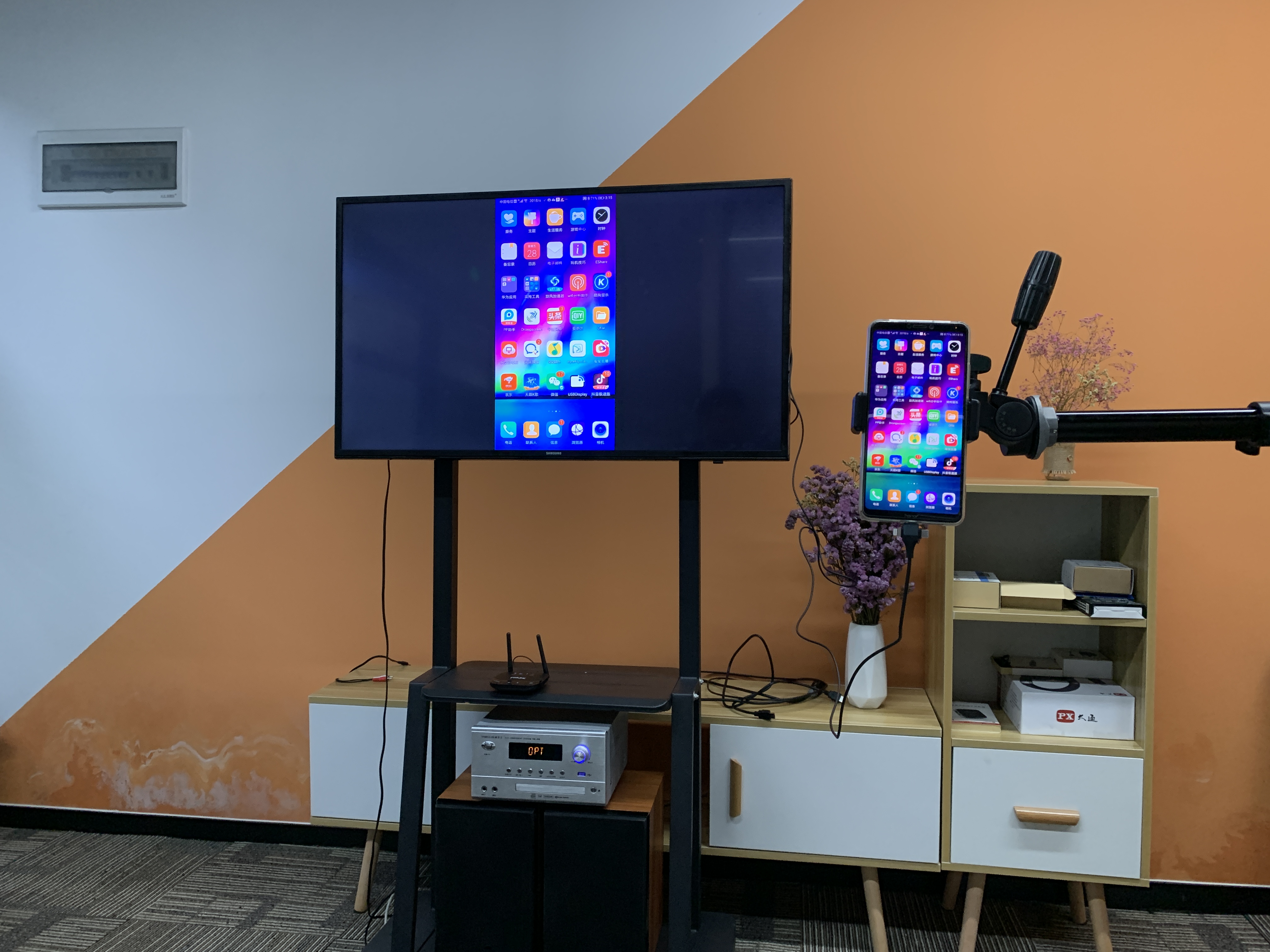 用5.0蓝牙接收器，复活老功放音响，连接电视不充会员无限K歌