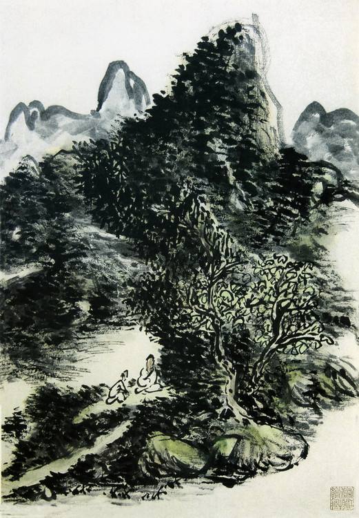 从五墨六墨到七墨谈黄宾虹如何对墨法理论进行升级