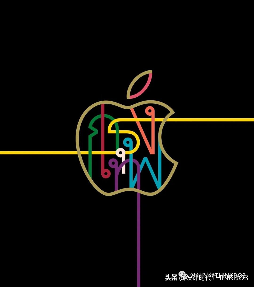 苹果品牌创意层出不穷的专卖店设计!附apple超全个性化logo设计