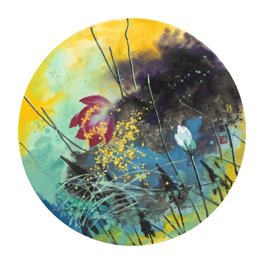 国画荷花:出淤泥而不染,濯清涟而不妖!构图,用色都值得收藏