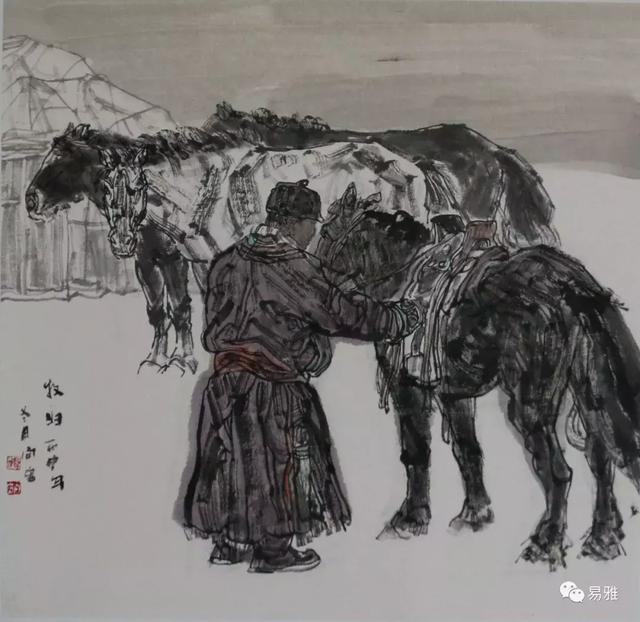 「易雅百家」傅向宏｜当代蒙古族题材绘画的民族特色